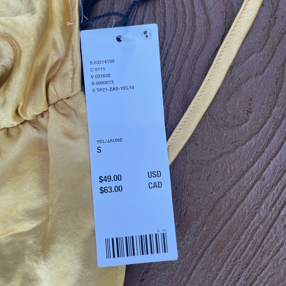 Motel Rocks Gold Satin Top - Picture 3 of 3